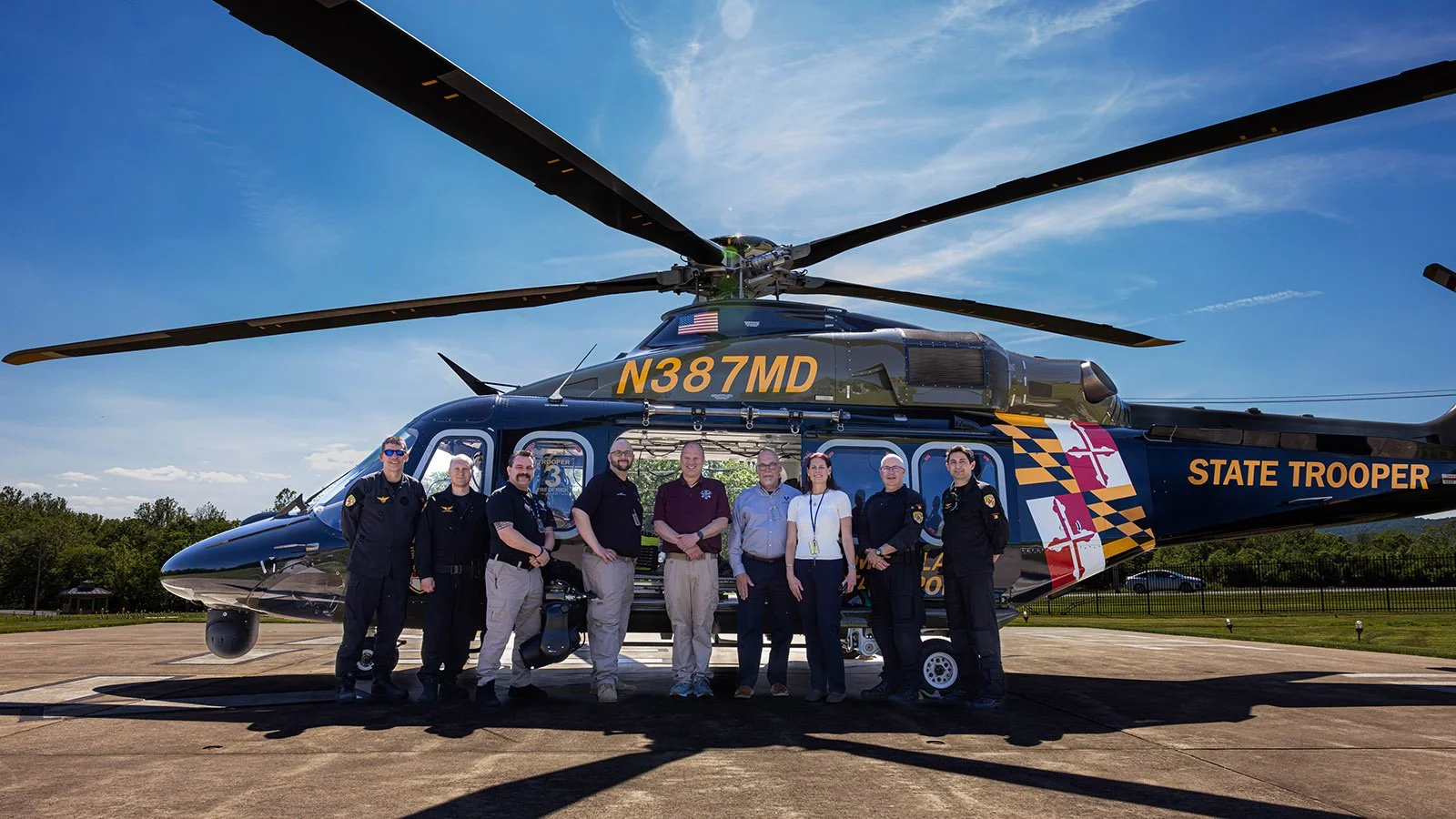 special aerial visit to the National Emergency Training Center