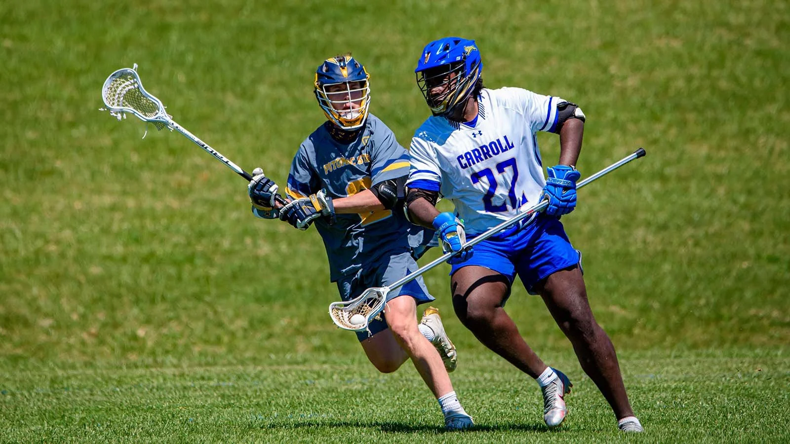 lacrosse game action shot