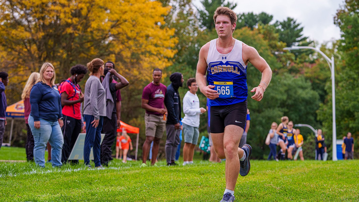 Carroll Community College Cross Country athlete in competition