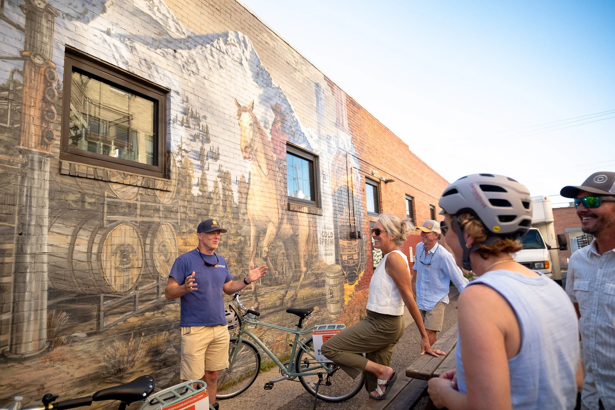 Bozeman Distillery mural