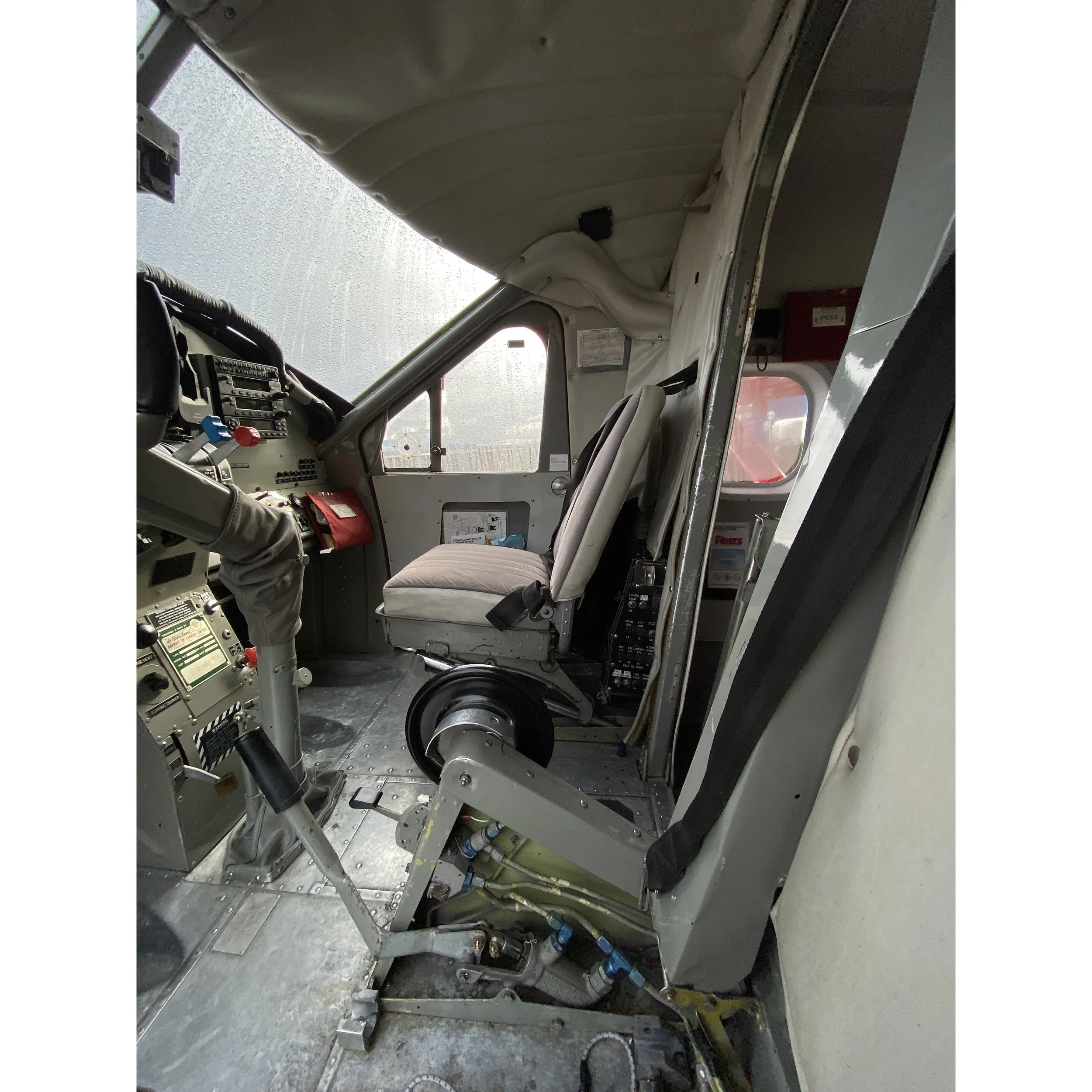 deHavilland Otter aircraft interior front seats