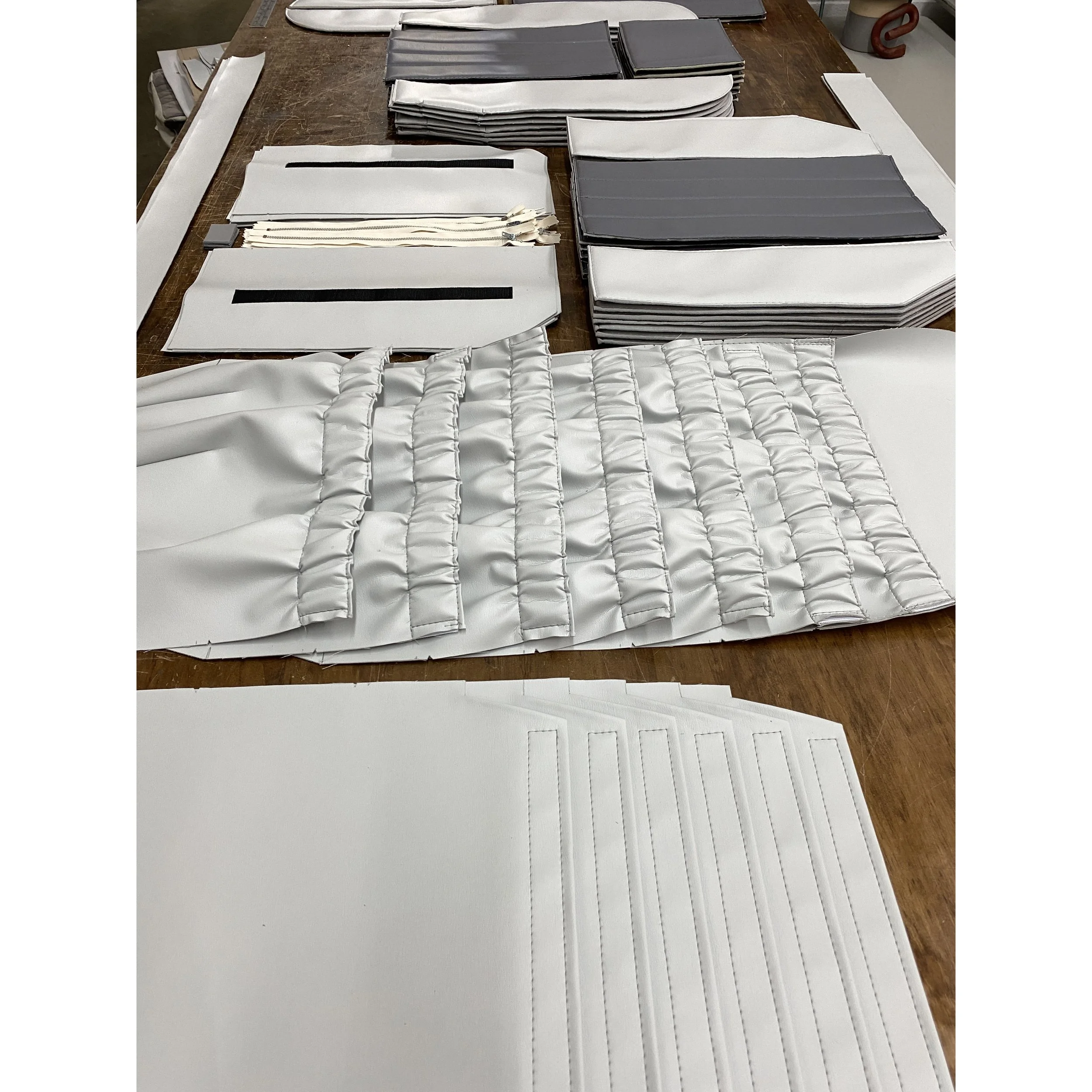 deHavilland Otter aircraft seat upholstery cut pieces