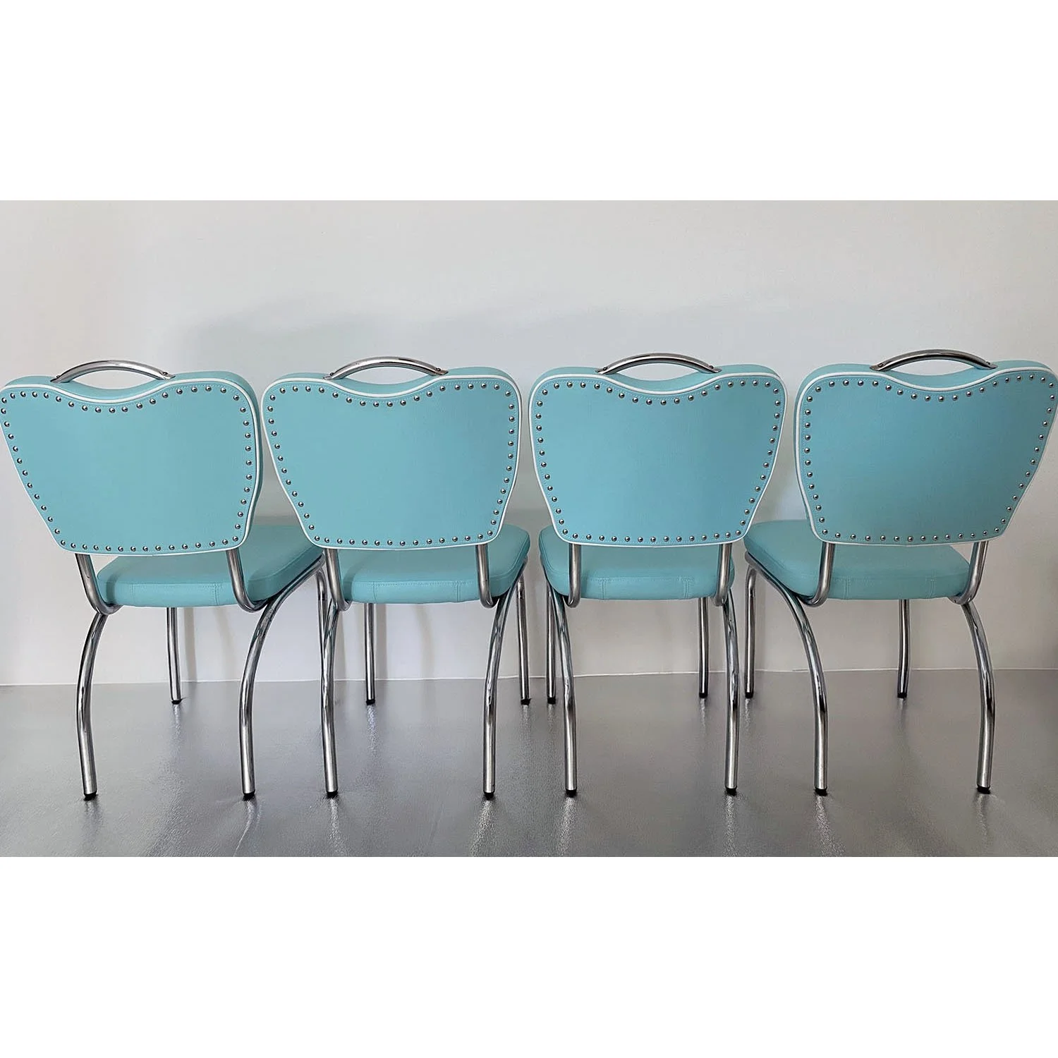 retro dining chairs - new back view