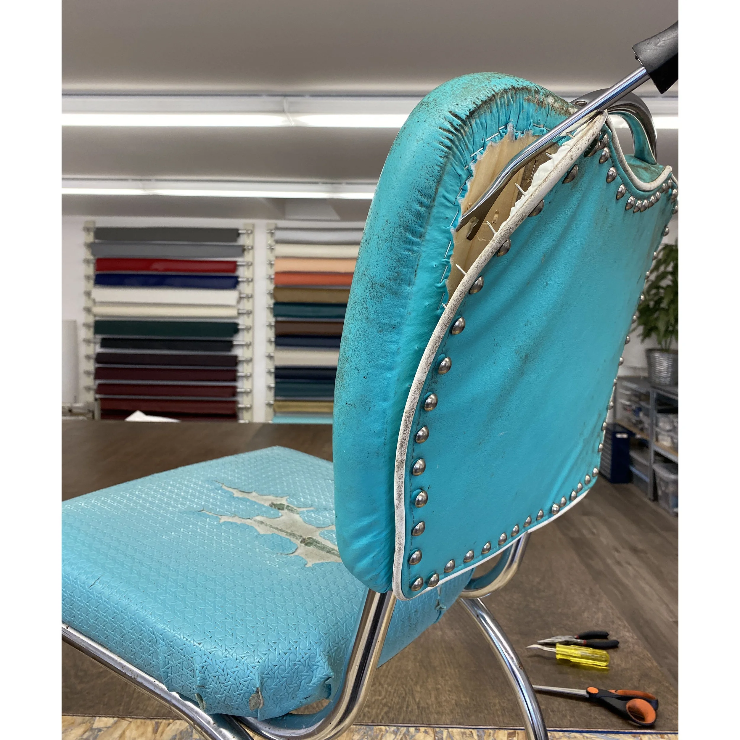 retro dining chairs - tear down