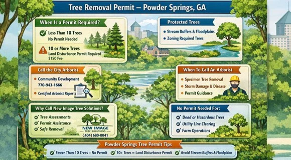 powder springs georgia tree removal permit information