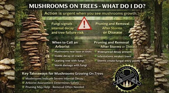 tree and root mushroom growth information