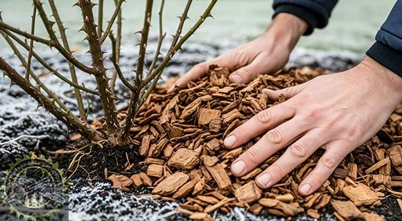 pruning and mulching landscapes in the winter season