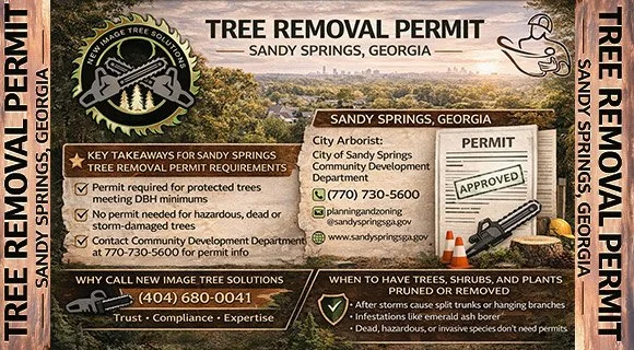 sandy springs georgia tree removal permit