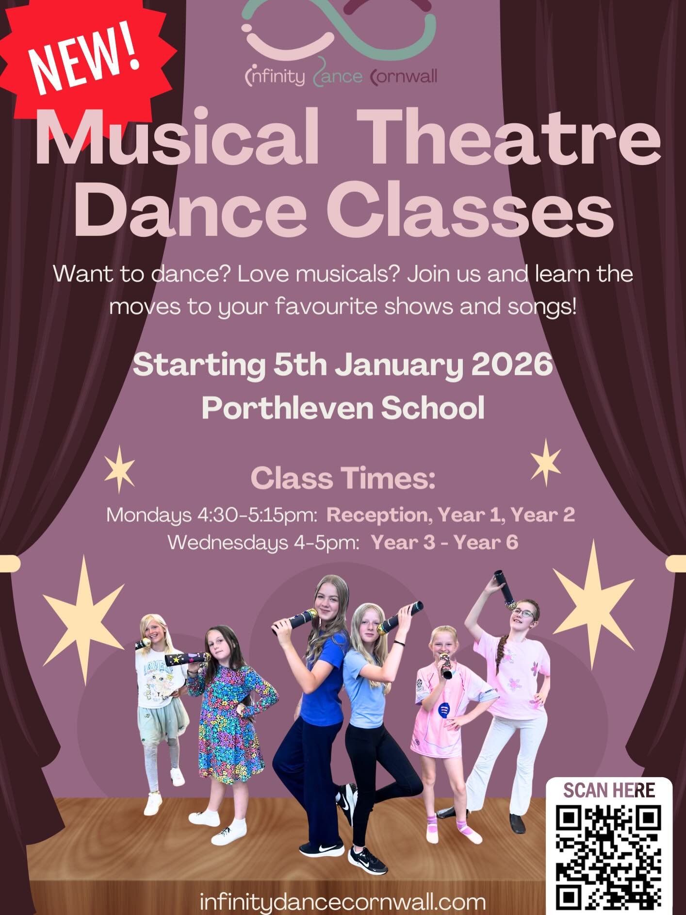 ✨ You asked&hellip; and we heard you! ✨

We&rsquo;re SO excited to finally announce our NEW Musical Theatre Dance Classes at Infinity Dance Cornwall 🤩🎭

From Monday 5th January 2026, dancers will be learning choreography inspired by some of their f