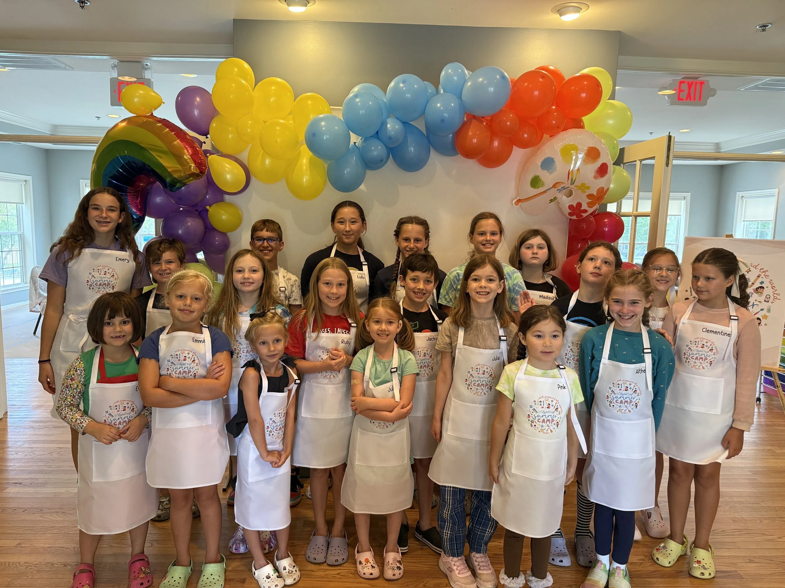 Children participating in an after-school art program in Ashburn, Virginia.
