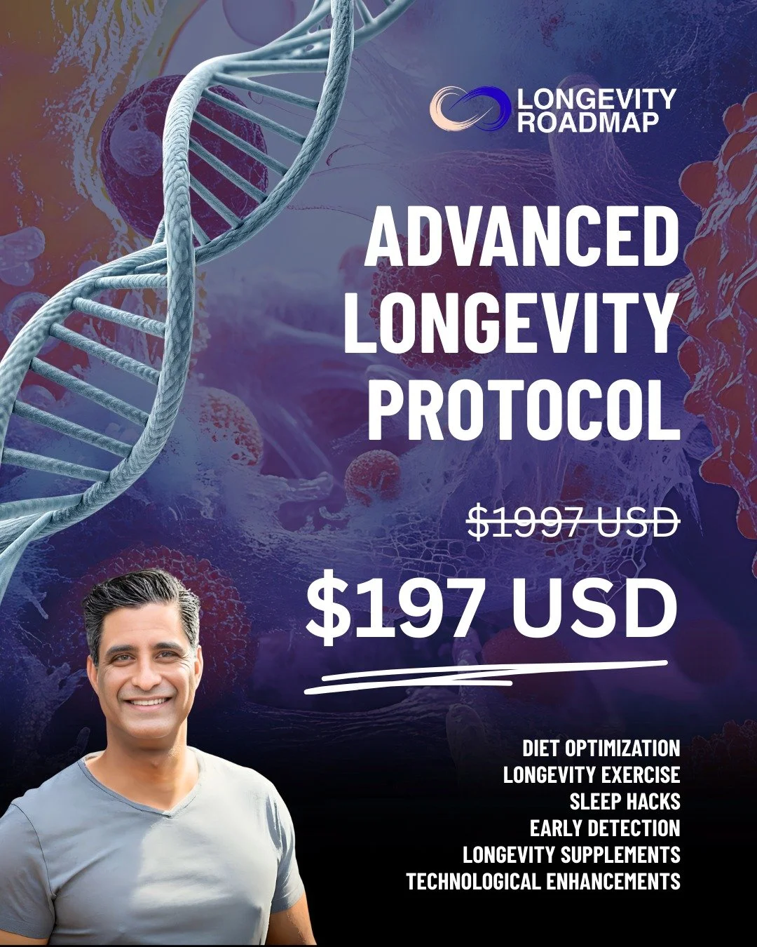 If you&rsquo;ve been wanting to reverse your biological age, optimize energy, and reduce risks for chronic diseases, this is your moment.

Inside our Longevity Roadmap Masterclass, you get full access to:

&bull; Evidence-based strategies to extend h