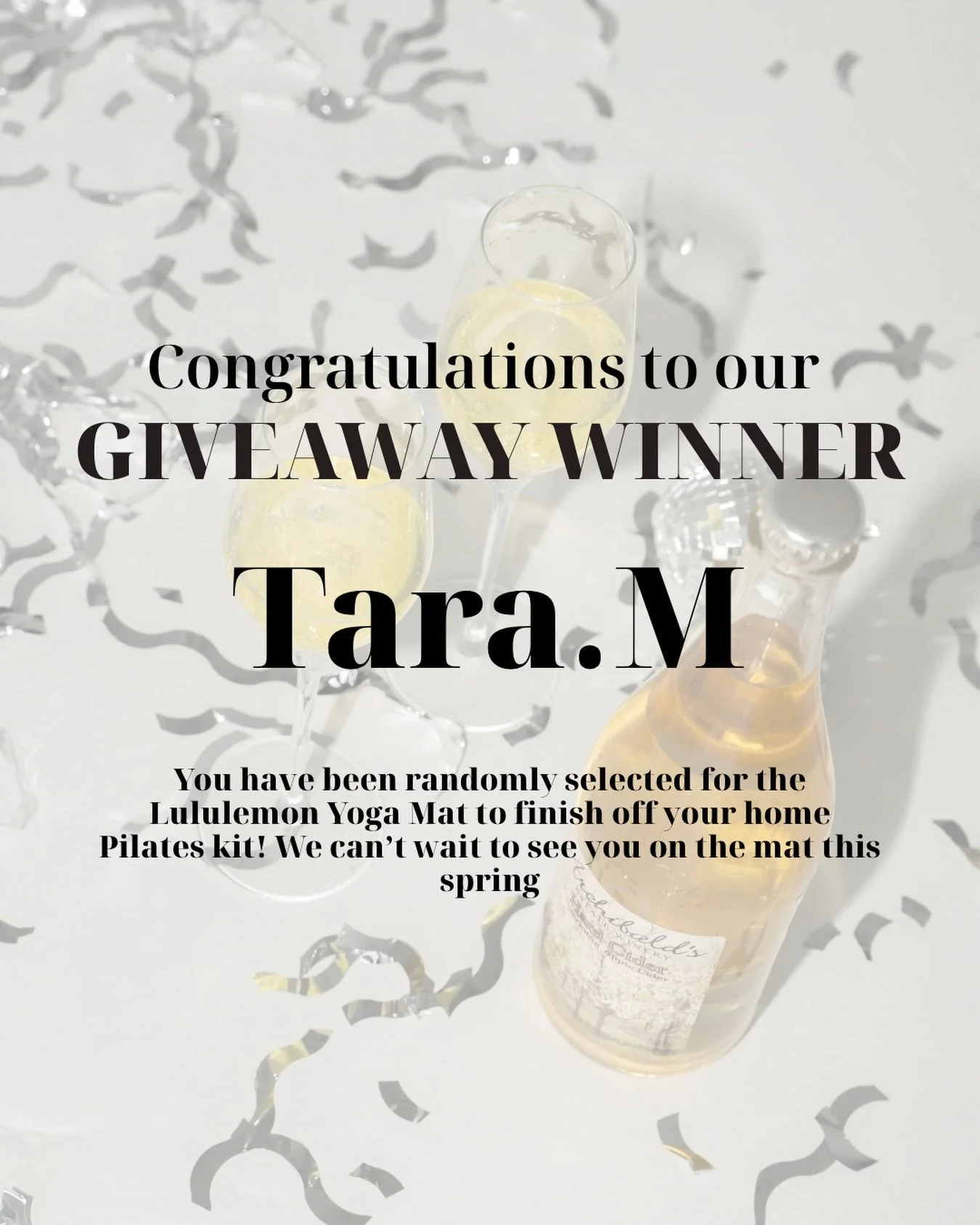 Giveaway Winner!! 

If you remember, anyone who signed up for our Spring Mat Pilates Teacher Training program during the month of February was entered to win a Lululemon Yoga mat to complete their home Pilates Kit!! 

We are happy to announce that Ta