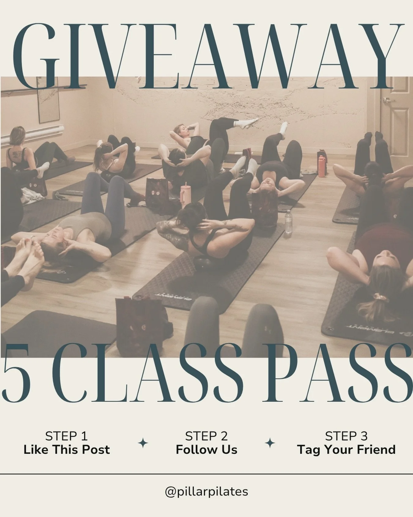 The start of a new chapter calls for a GIVEAWAY!! 

Pillar studio will be open as of May 1st, so what better way to check it out than with a 5-class pack and a pair of grippy socks! 

Here&rsquo;s how to enter:
1. Like this post 
2. Make sure to foll