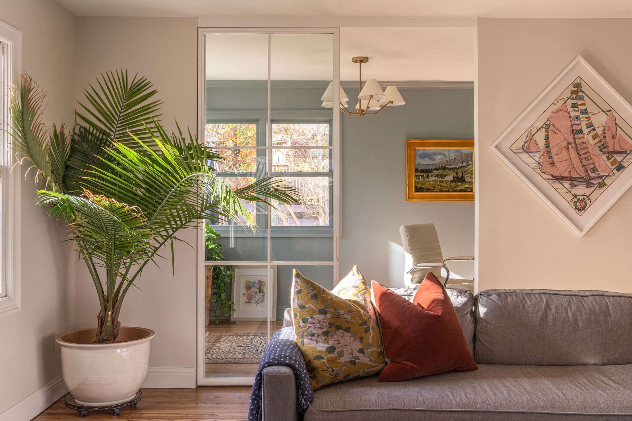 Glass Doors into Office