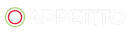 Appetto logo with a green and red circle next to the brand name