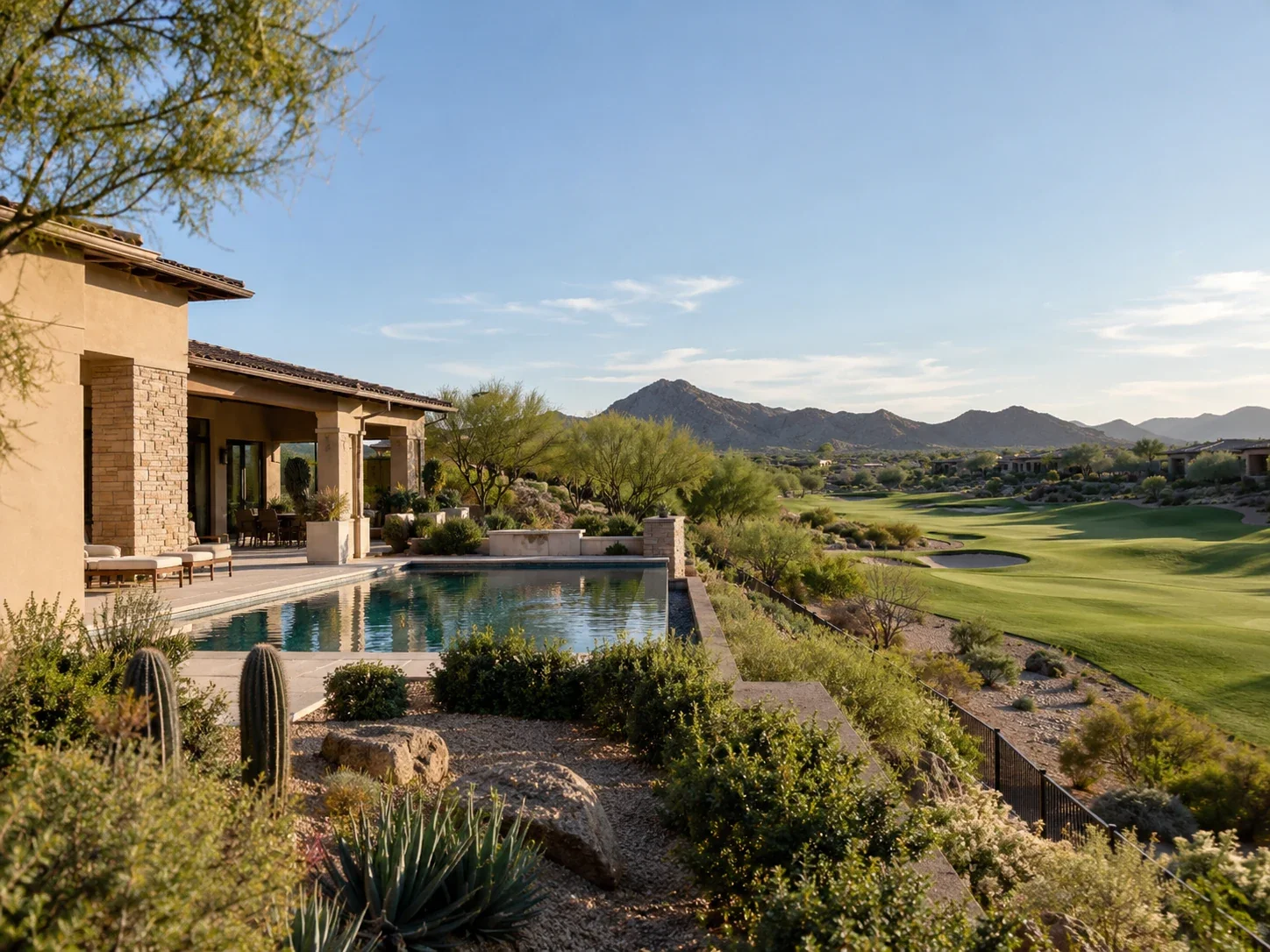 Arizona home for sale with a pool on the golf course