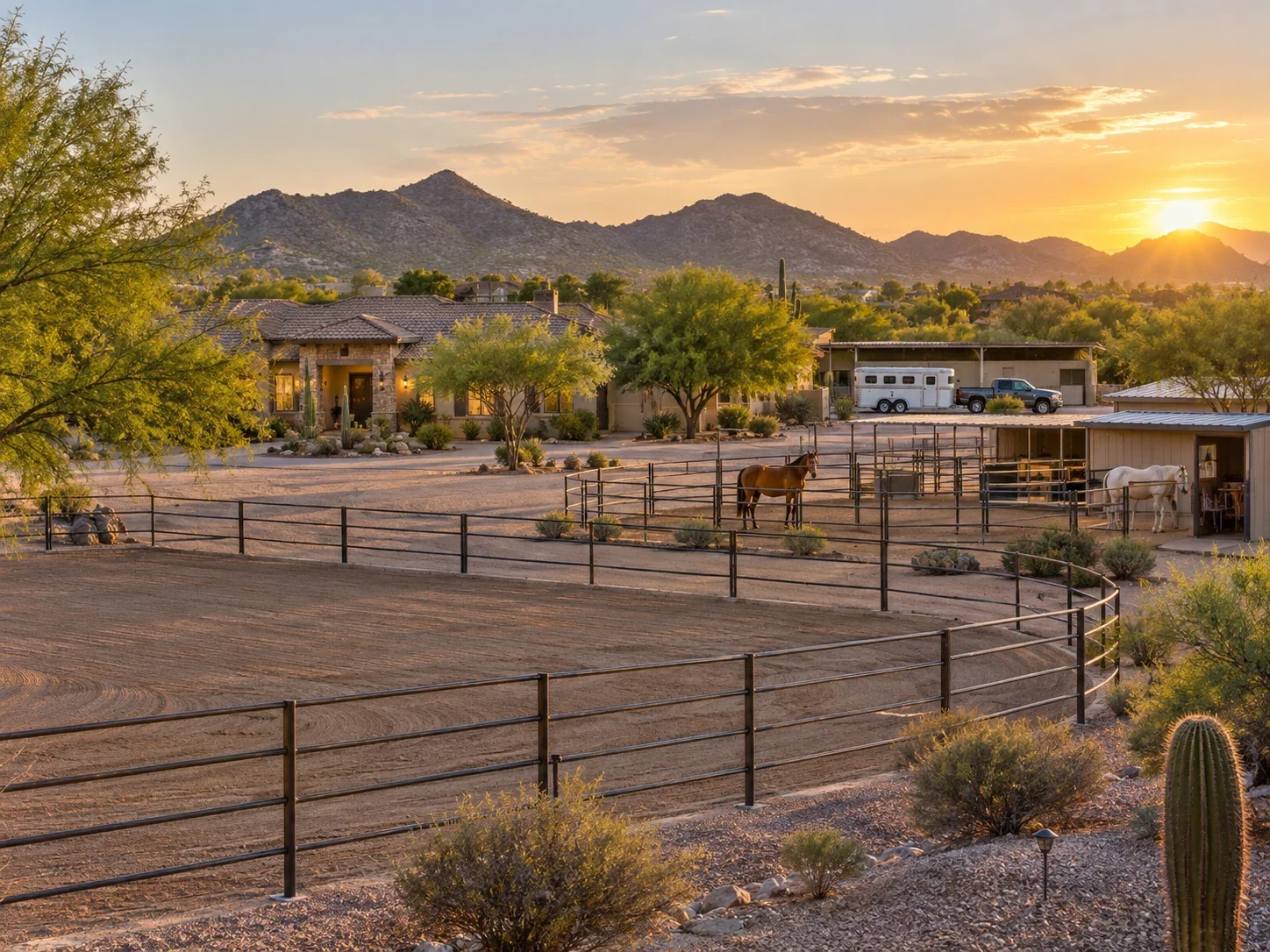Horse property with arena and barn for sale in Arizona