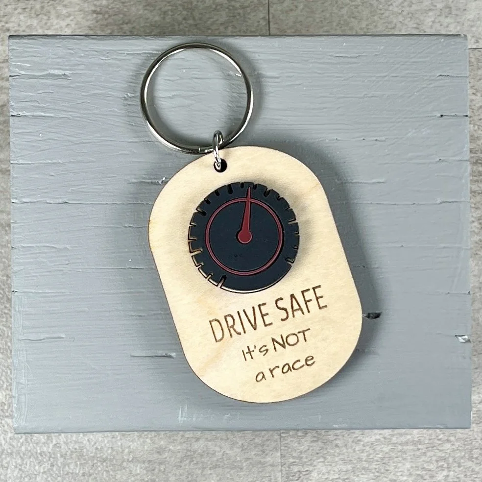Drive Safe (Speedometer) Keychain