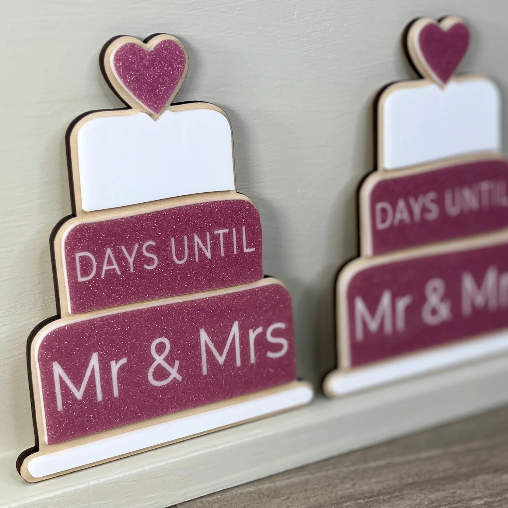 Personalized Wedding Countdown Magnet