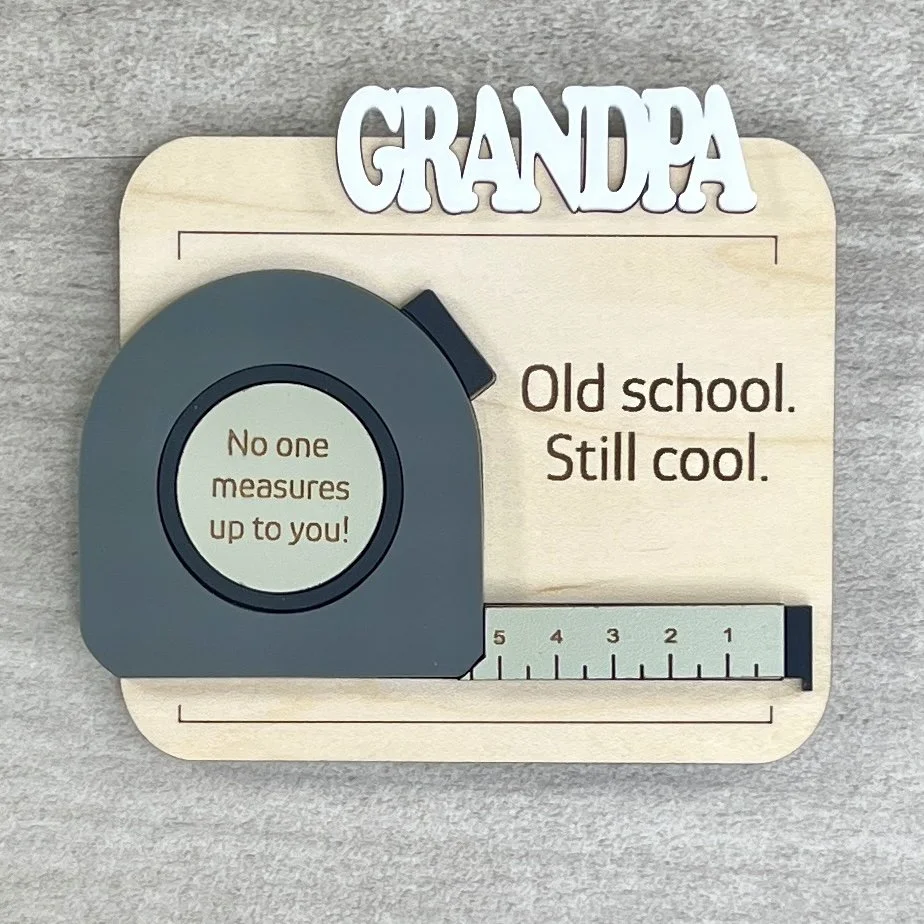 Personalized Old School Tape Measure Magnet