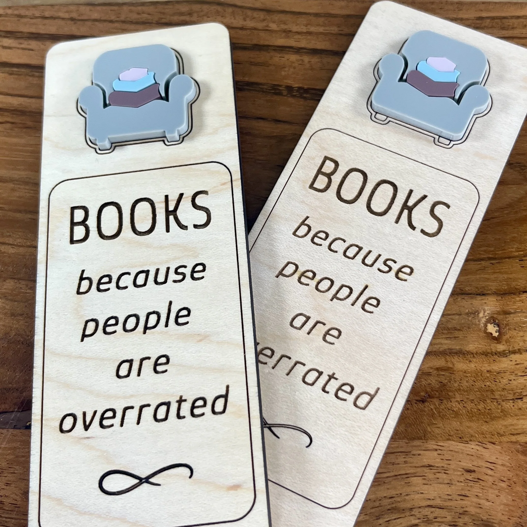 Books Because People Are Overrated Bookmark