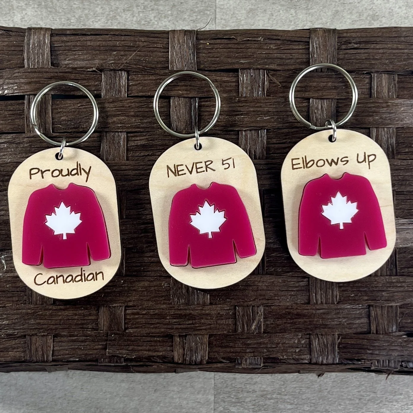 Canada Strong – Hockey Jersey Keychain
