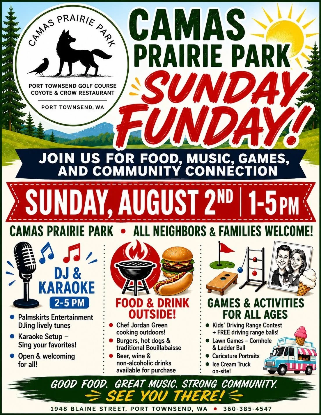 Camas Prairie Park Sunday Funday!  