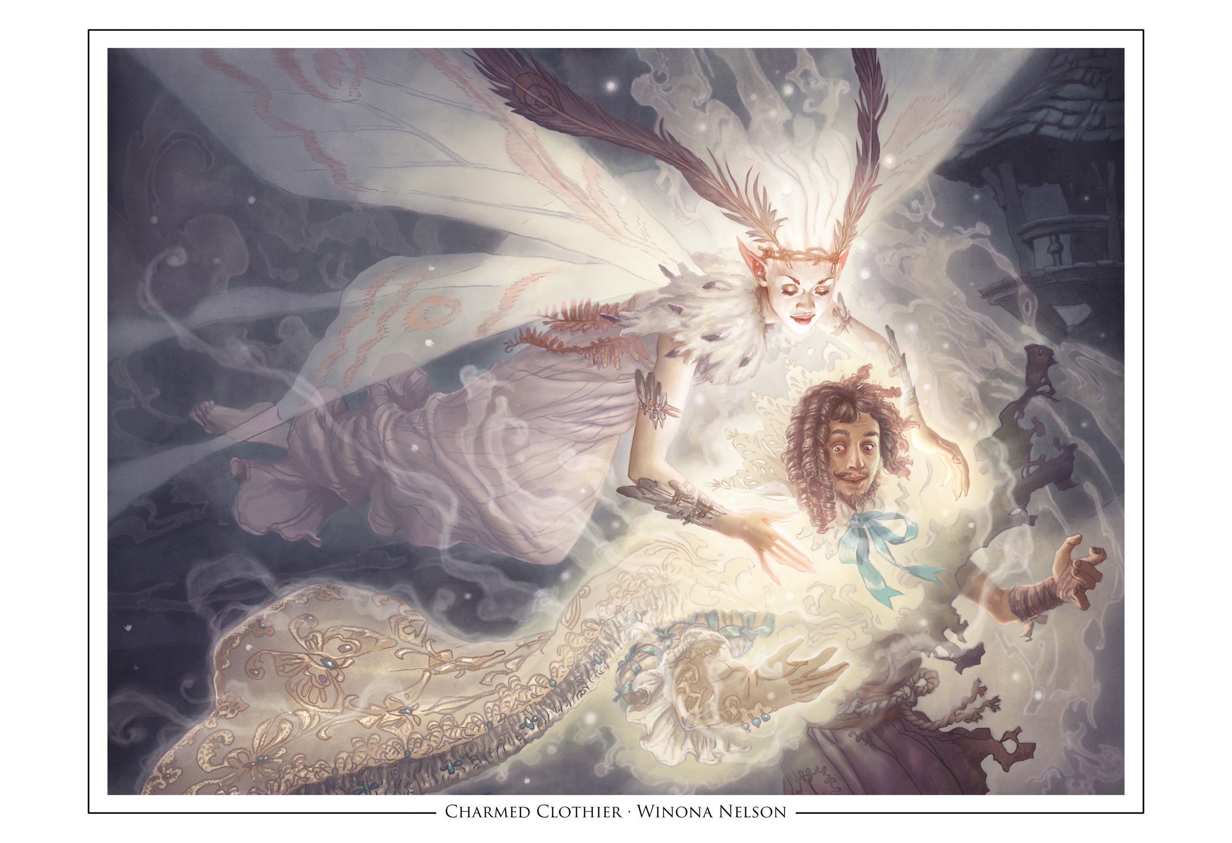 "Charmed Clothier" Signed Print