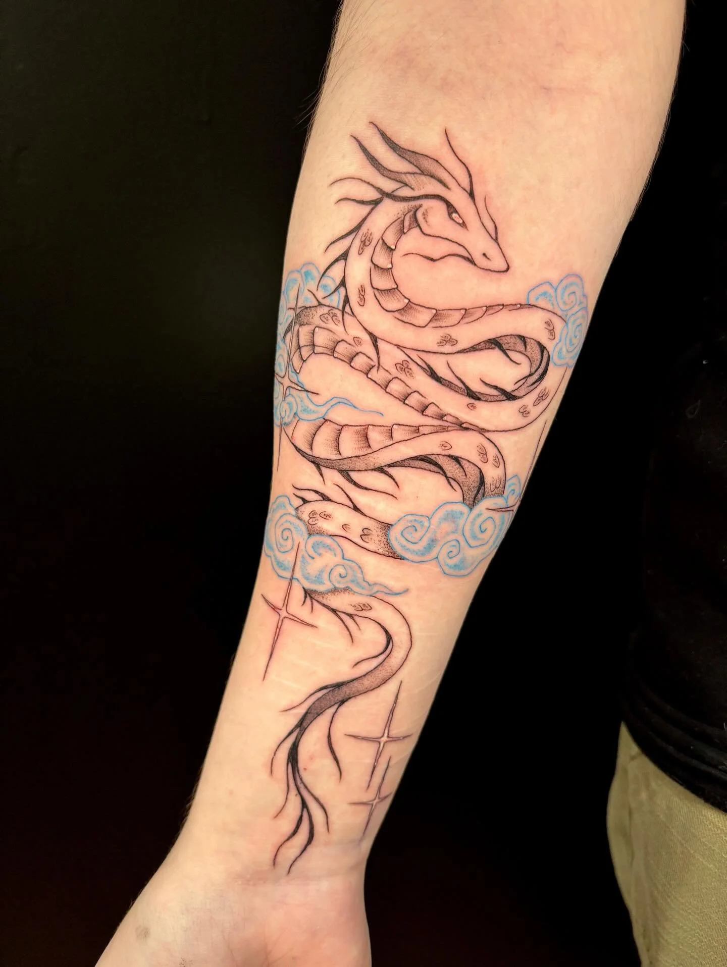 Dragon in the clouds for Meadow 🐉☁️