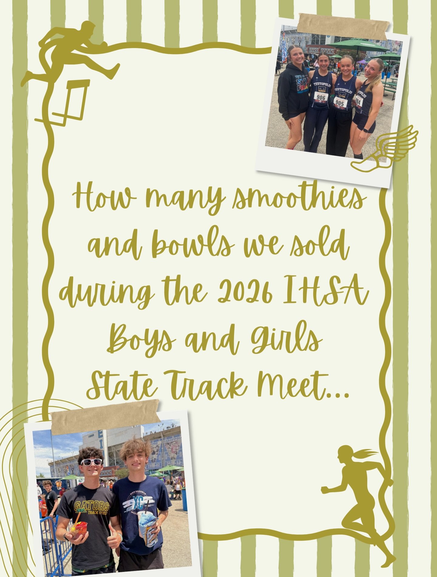 Illinois State Track Meet 2026 was a blast!!! 👟🍒✨🙌🏼 we can&rsquo;t thank everyone enough for supporting us. See you guys next year!🤪👋🏼 #sammys #smoothietruck #ihsa #smoothieshop #smallbusiness