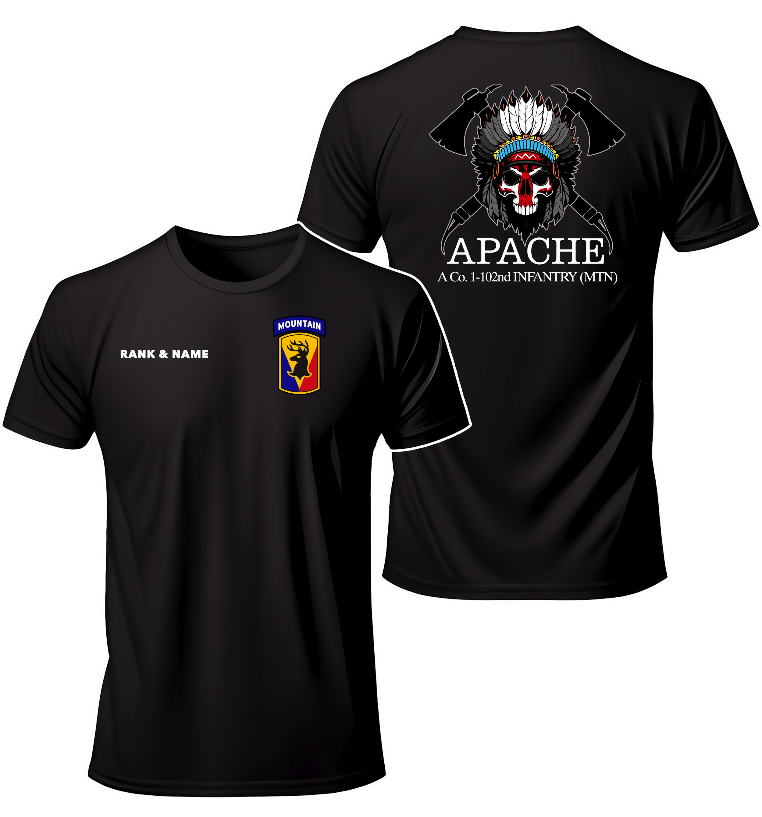 86th IBCT | Apache Co. Black Tee