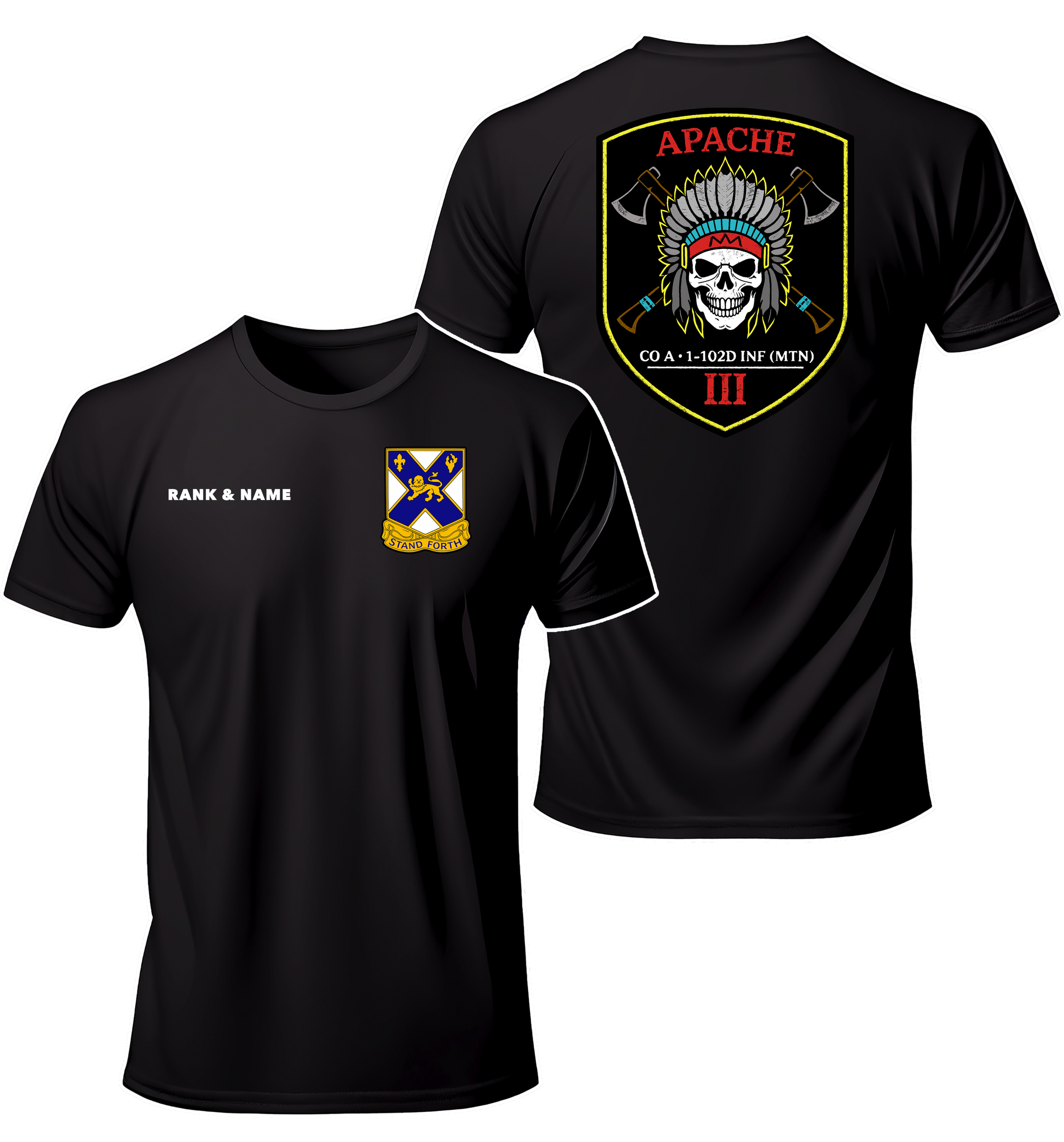 Unit Crest | 3rd Platoon Black Tee