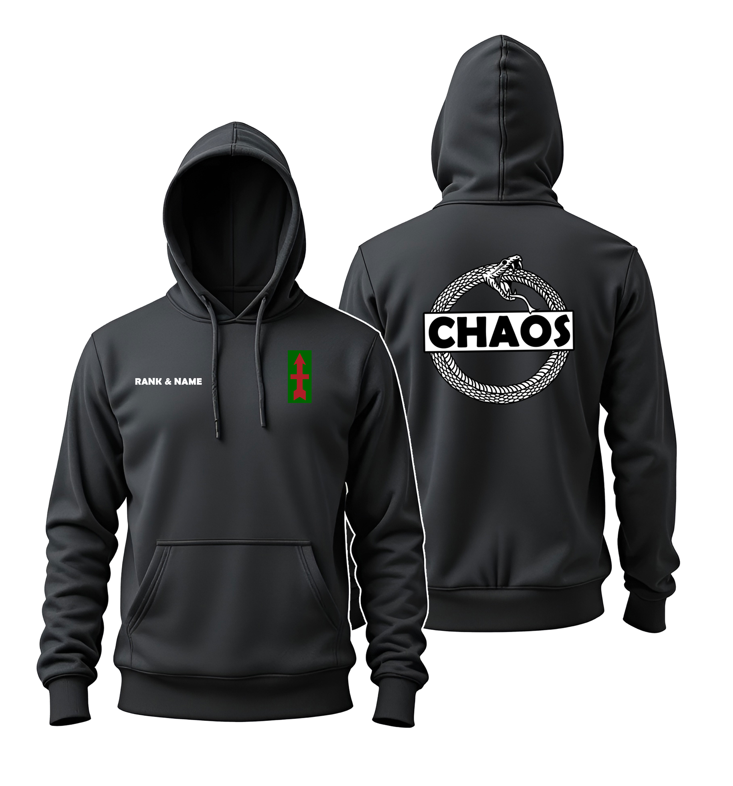 Chaos Co. | Snake Black Hoodie
