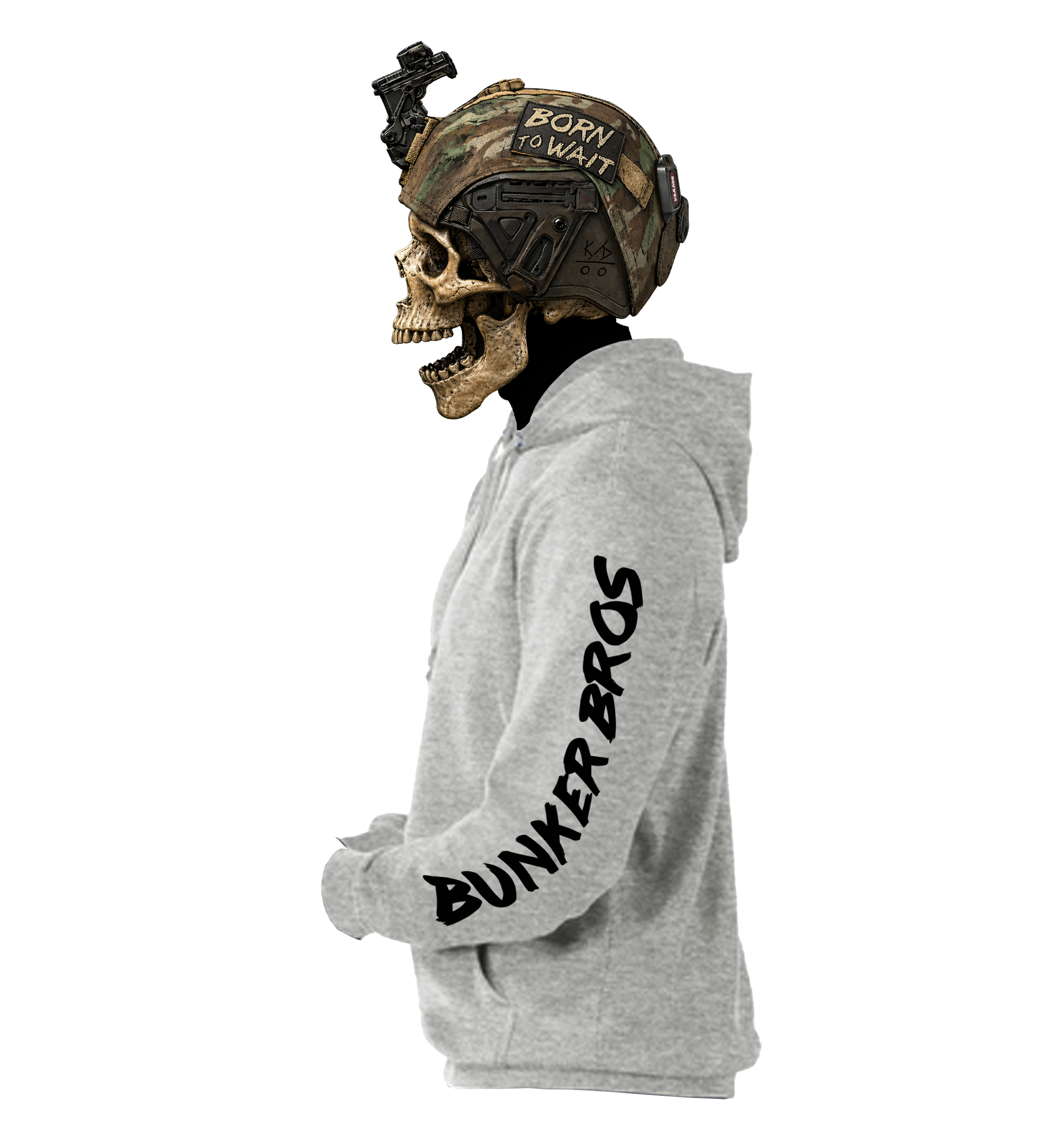 Basic Sleeve Hoodie Light Heather Grey Official.png