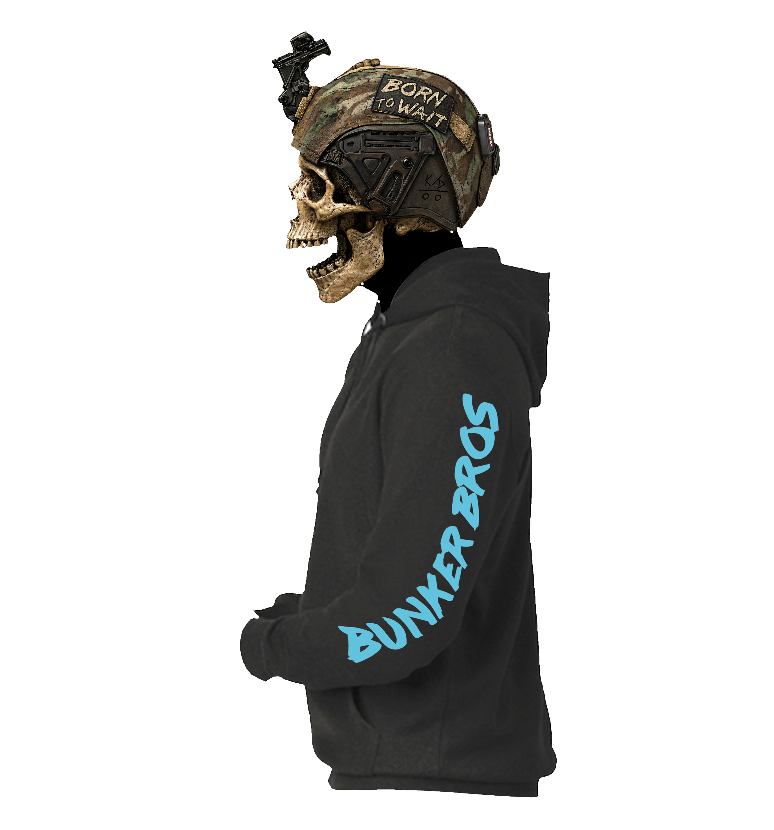 Basic Sleeve Hoodie Black Official.png