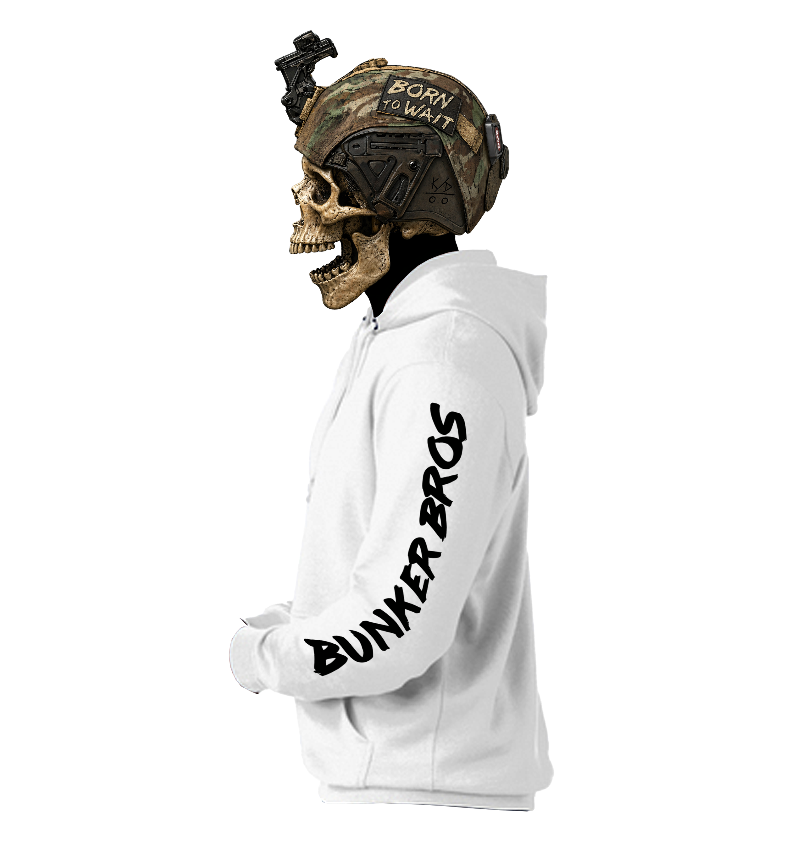 Basic Sleeve Hoodie White Official.png