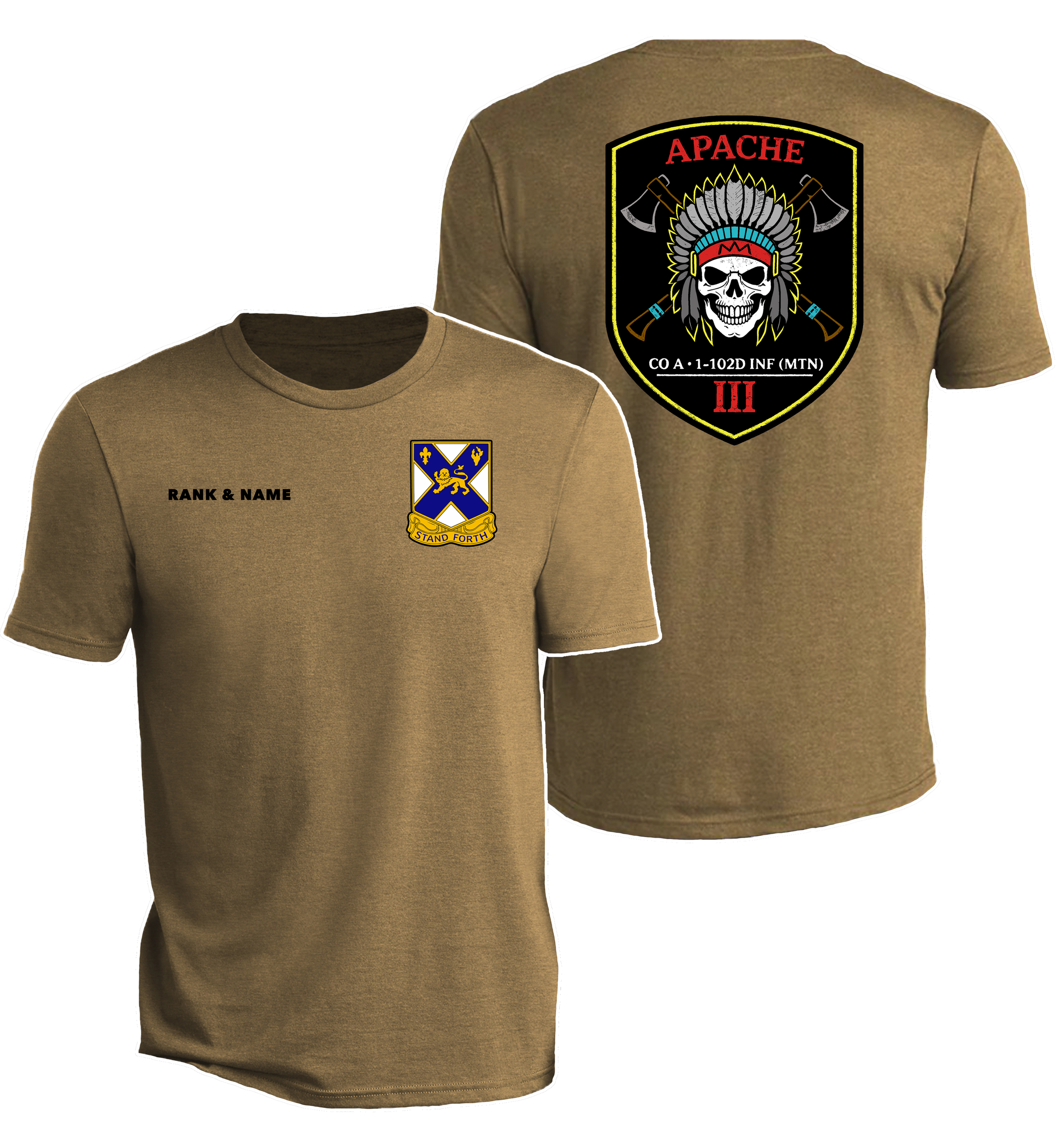 Unit Crest | 3rd Platoon Tan Tee