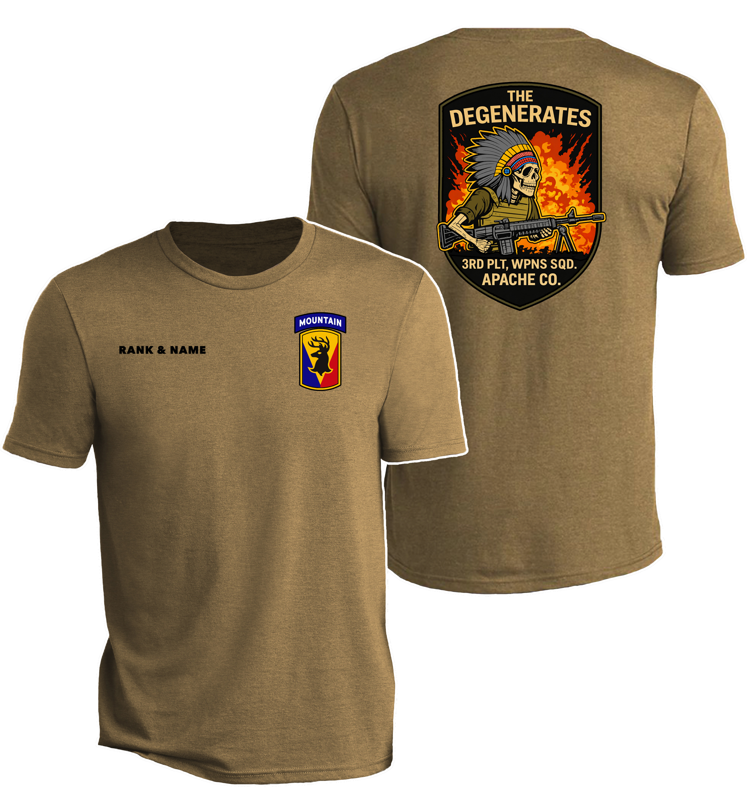 86th IBCT | Weapons Squad Tan Tee