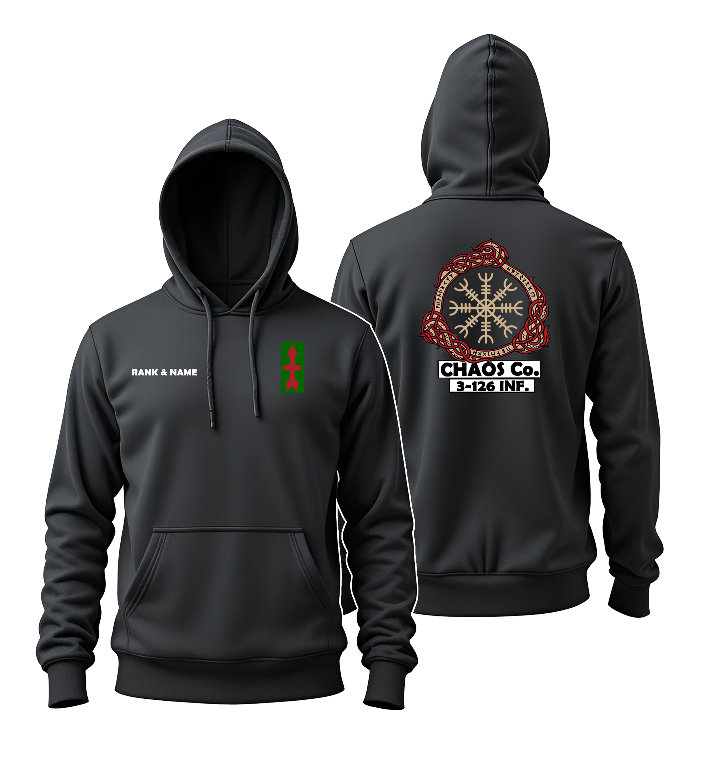 Chaos Co. | Helm Black Hoodie