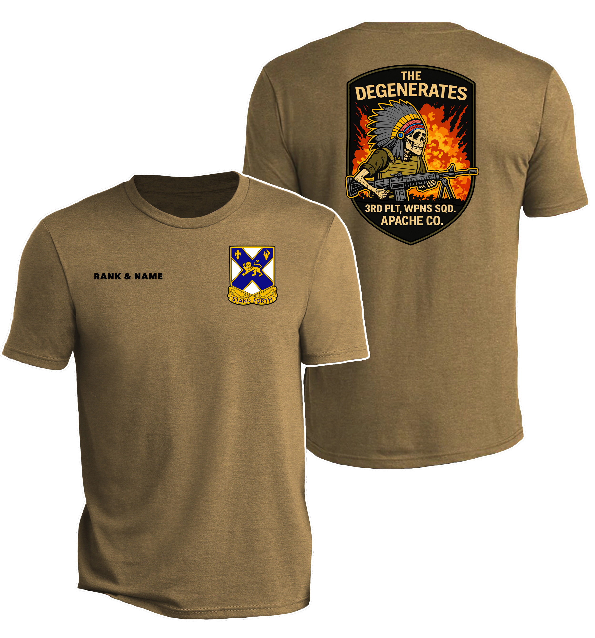 Unit Crest | Weapons Squad Tan Tee