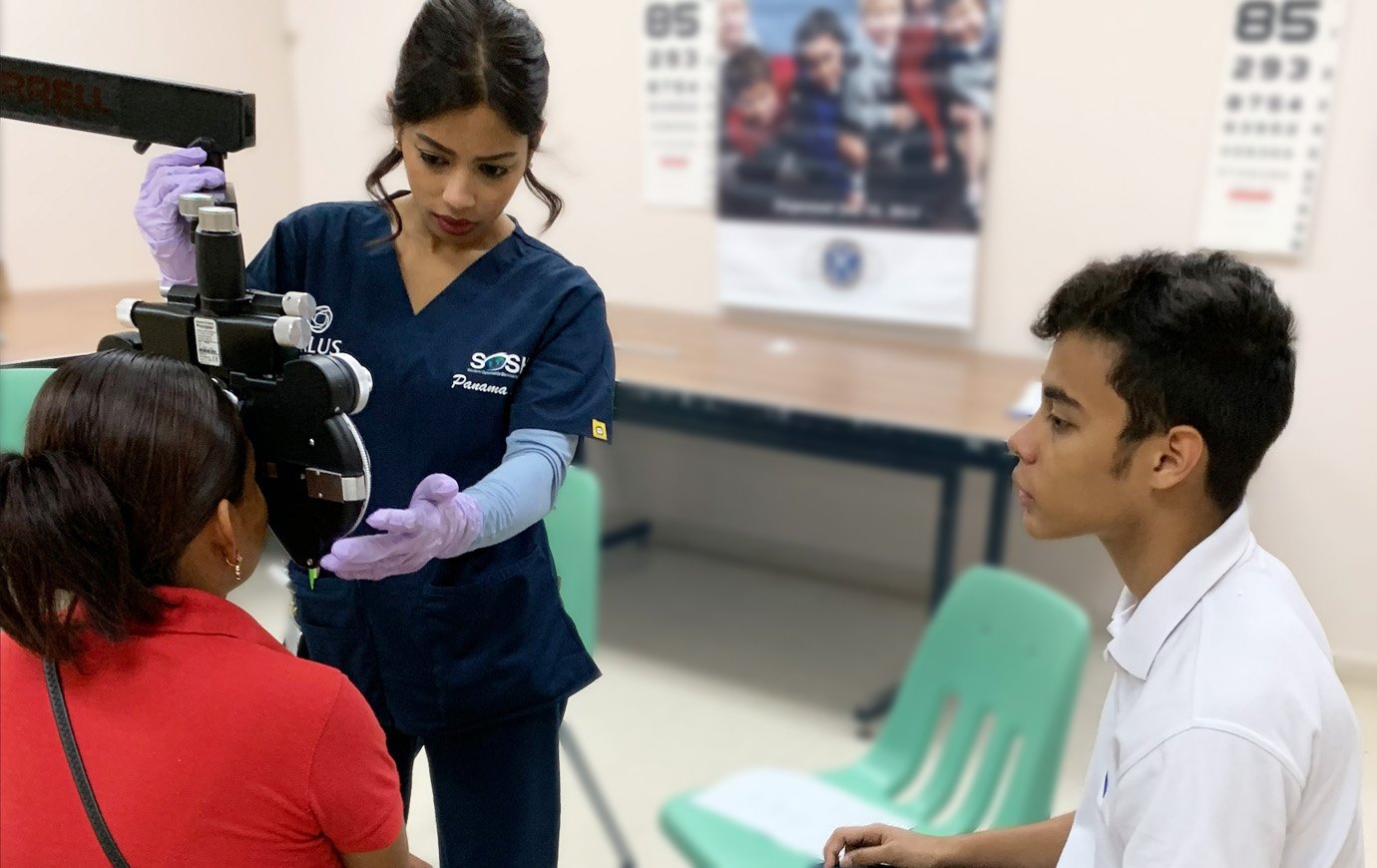 Optometrist Farhana Jui, who visited Panama to provide eye care to those lacking access while at Salus University
