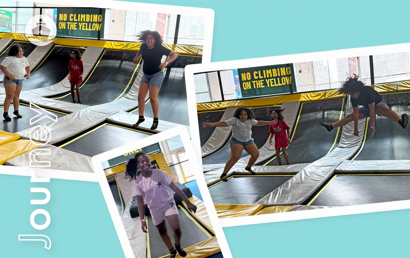 Kids show off their trampoline skills