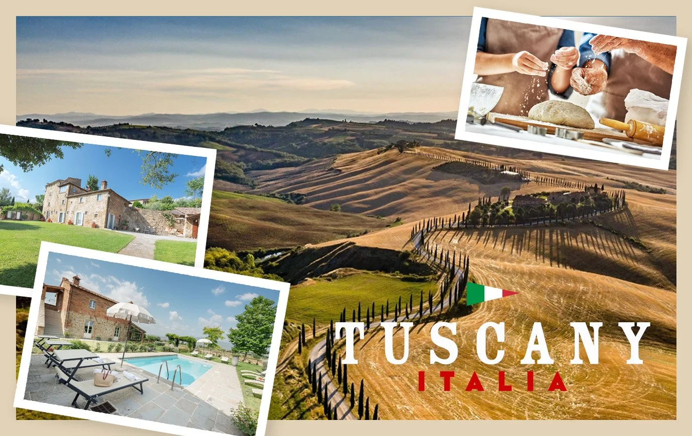 Tuscany, Italia, showing features of the villa in the auction