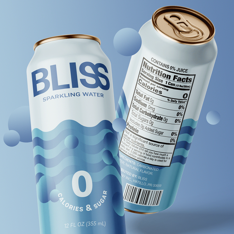 BLISS SPARKLING WATER