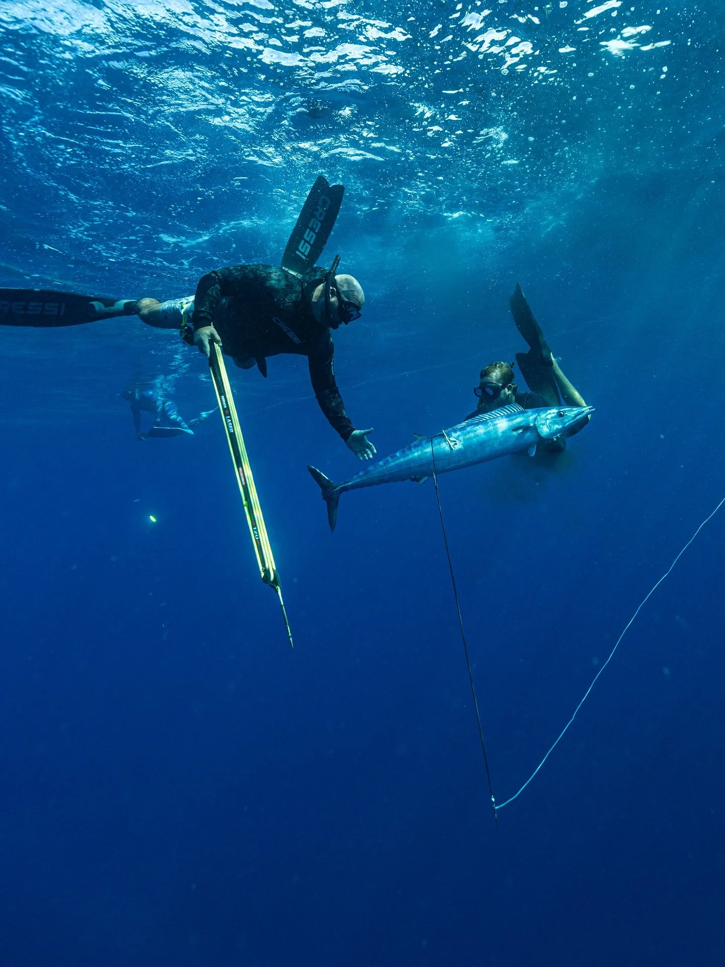 Another great day shooting wahoo with @salvagarcia8 and @juanchomentado in Gran Canaria! 
@jackhendrix_ started it off quick and @chasetravers_ shot his first ever shortly after! @tim_bleything, next one is yours.
