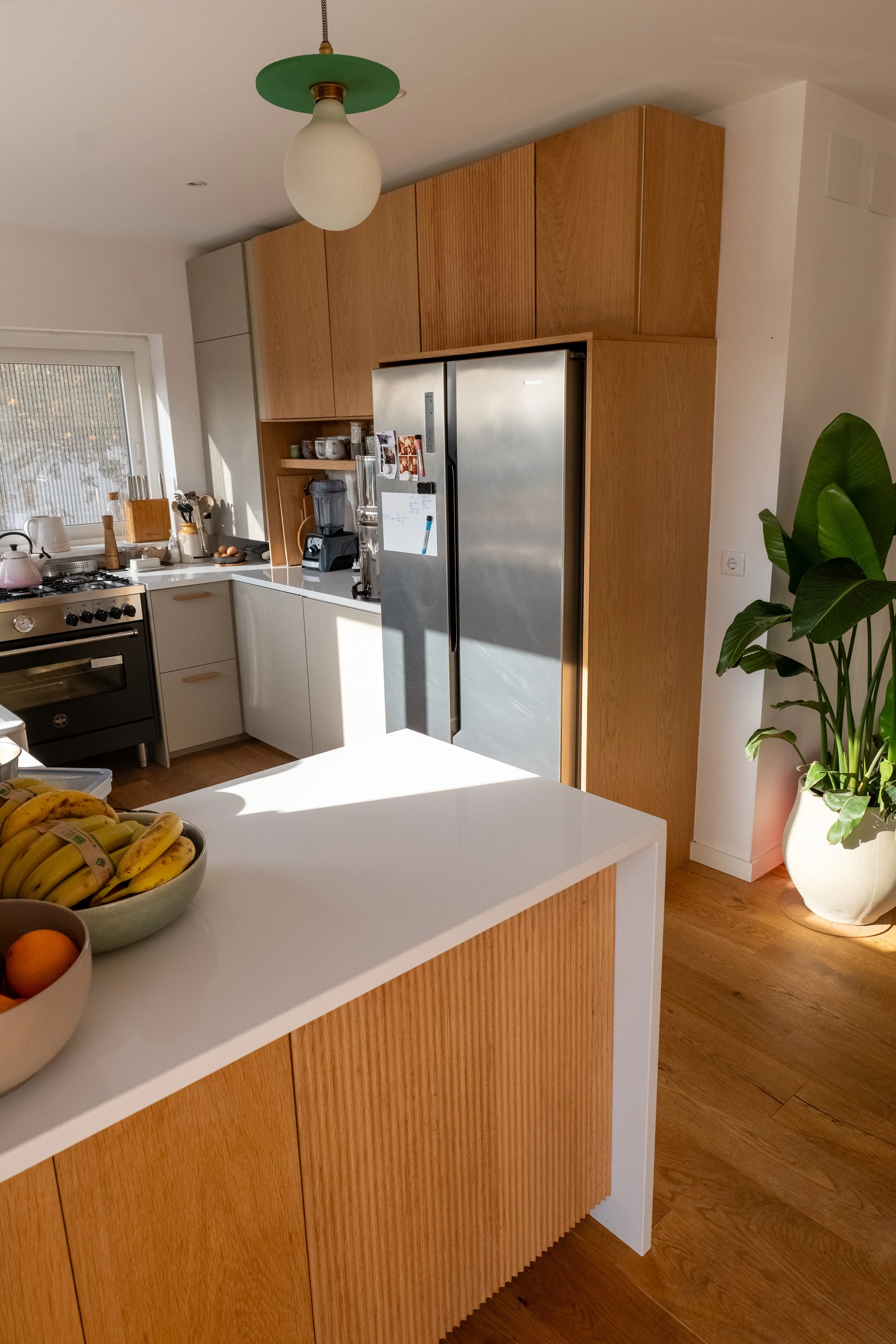 Kitchen custom Oak pannels