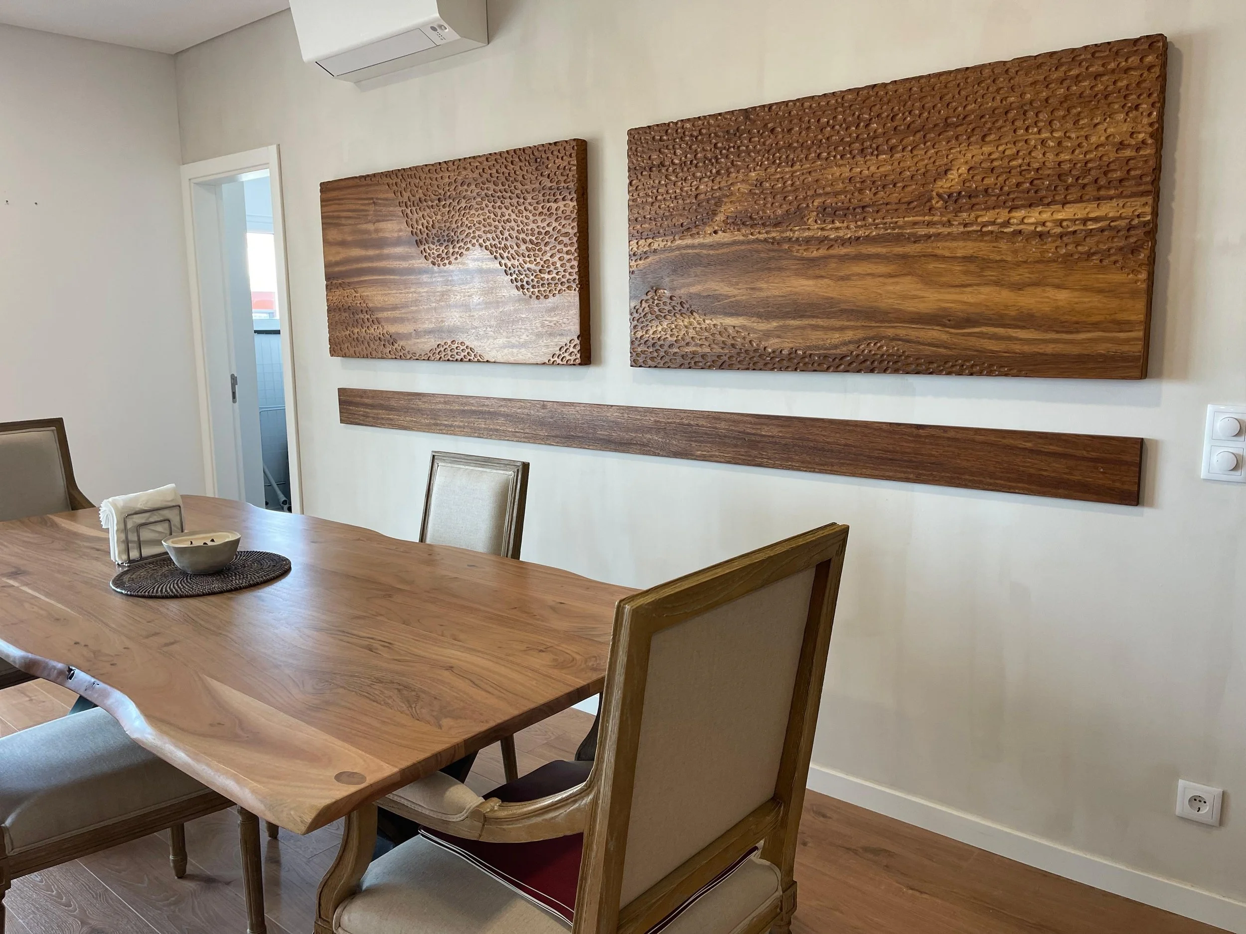 Textured Solid Wooden Art Pannels