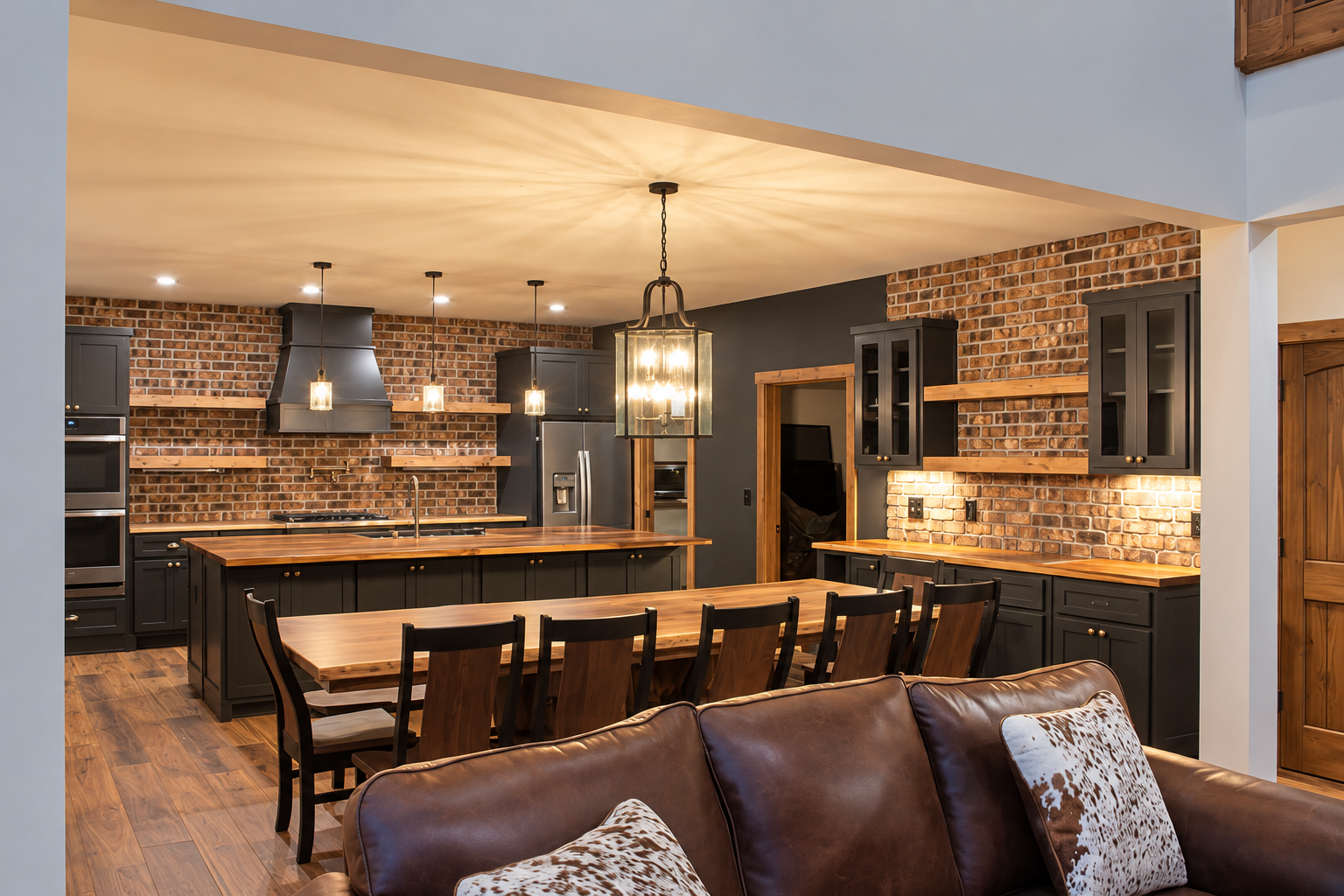 Warm Rustic Farmhouse Kitchen Interior.png