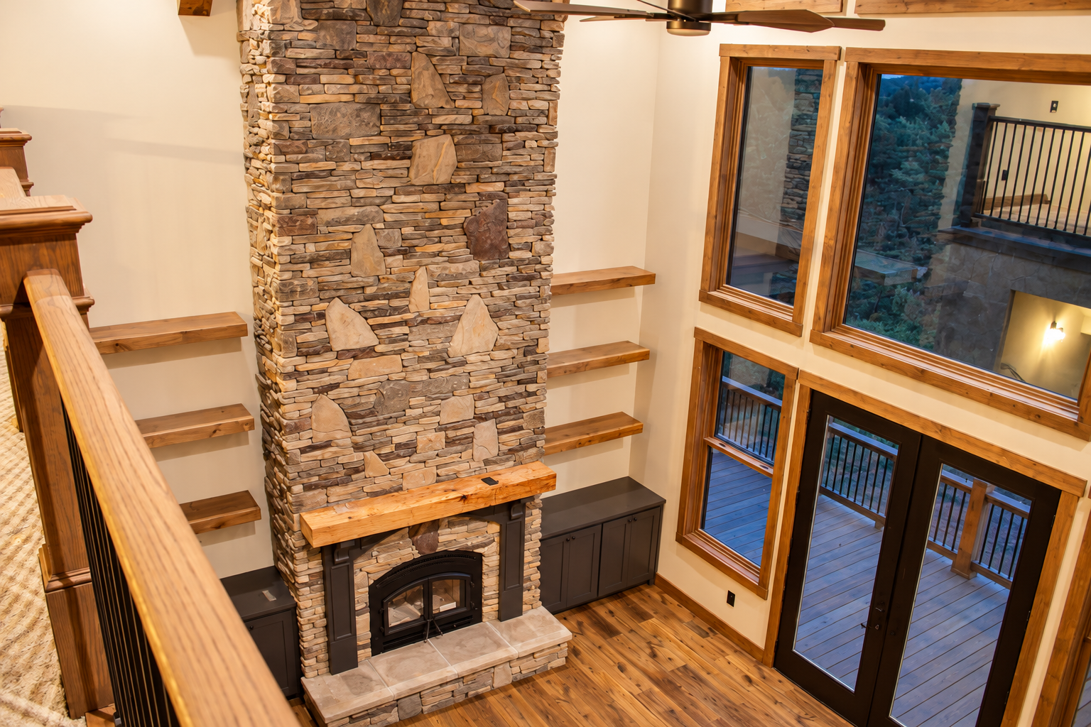 Modern Rustic Living Room Overlooking Mountains.png
