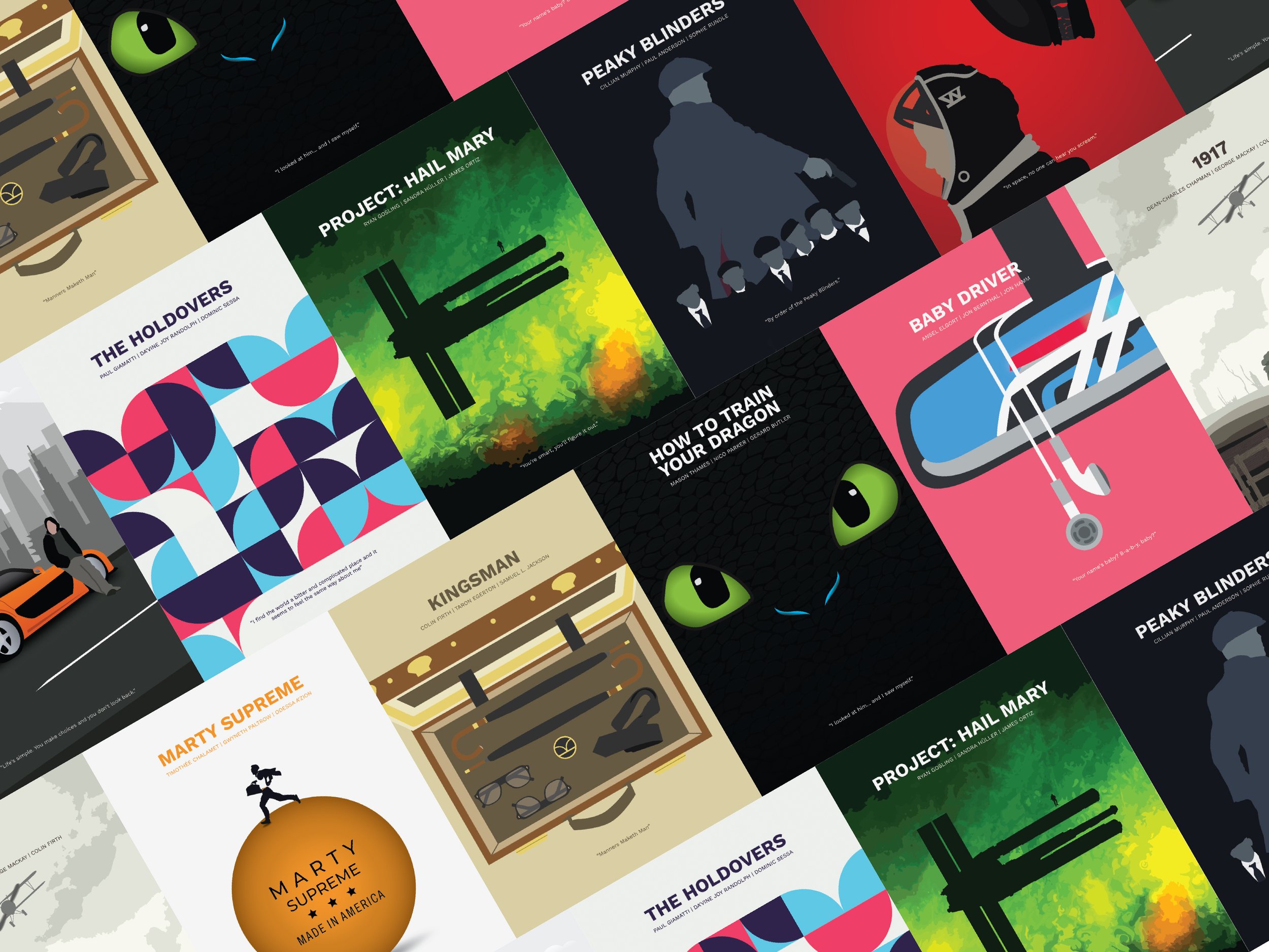 Minimalist Movie Poster Series